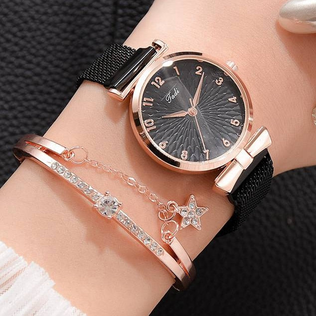 Fashion Quartz Watch and Bracelet Kit