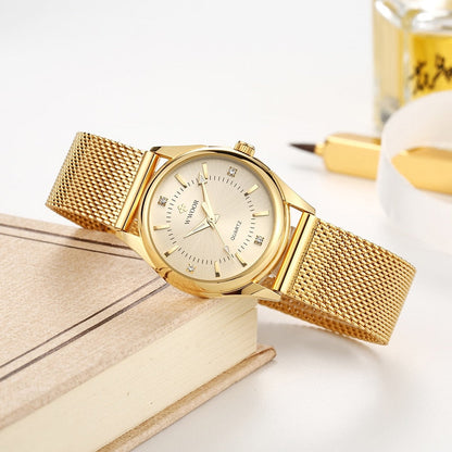 Luxury Women's Watch 18k Gold Plated