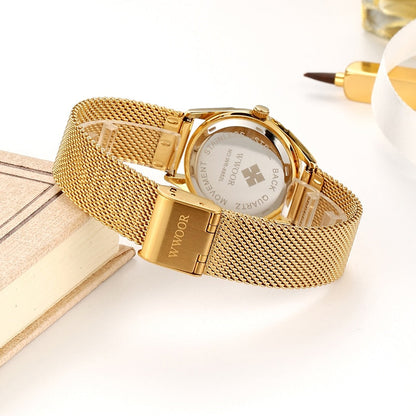 Luxury Women's Watch 18k Gold Plated