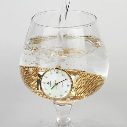 Unique Women's Watch 18k Gold Plated