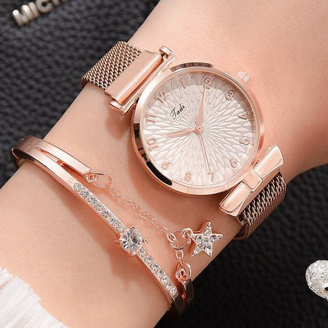 Fashion Quartz Watch and Bracelet Kit