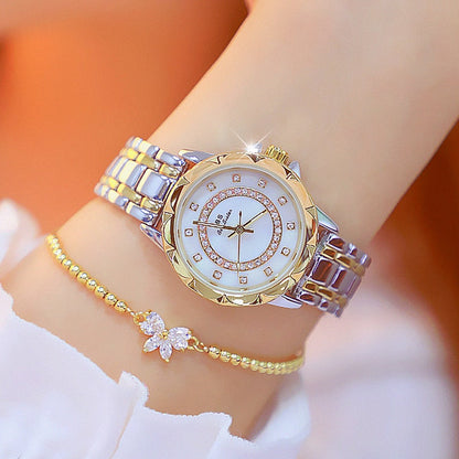 Studded Watch with Butterfly Bracelet