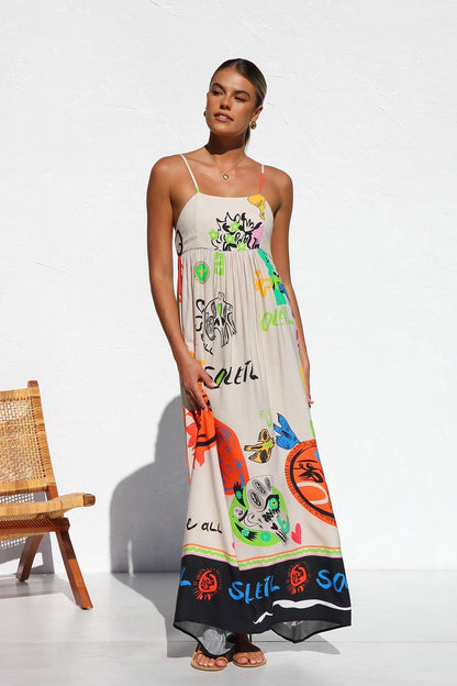 Dasha Kleid ORANGE MULTI