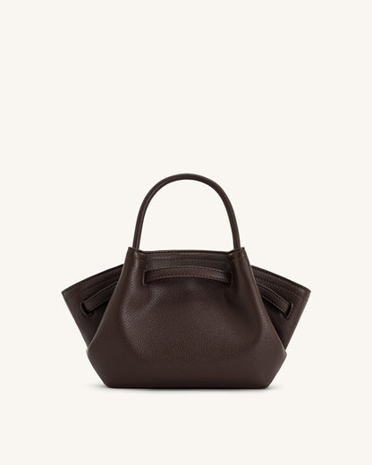 Mini bolso tote Hana - Marrón oscuro