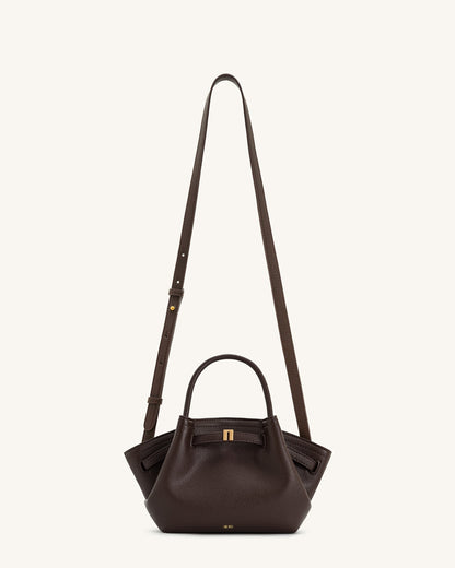 Mini bolso tote Hana - Marrón oscuro