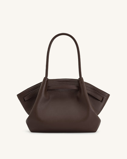 Bolso tote mediano Hana - Marrón oscuro