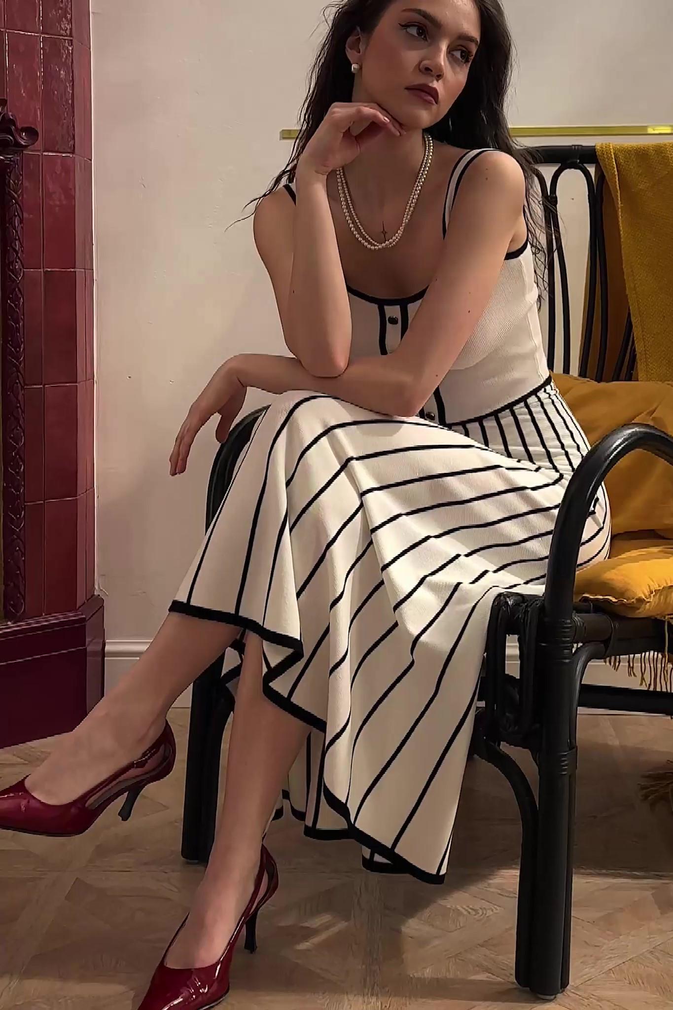 Pag – Camisole-Midikleid aus Strick