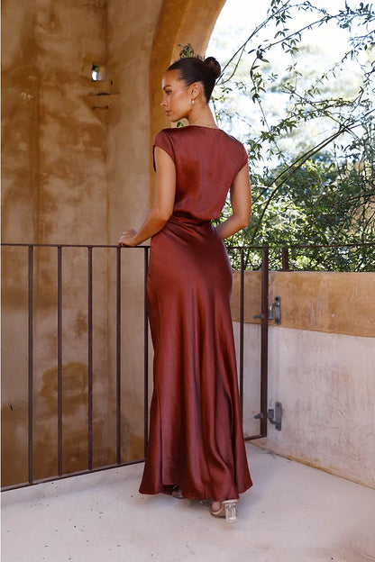 Selma Maxikleid - Rost