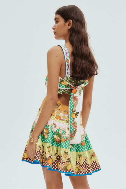 Marceline Minikleid mit Cut-Outs und Schleife