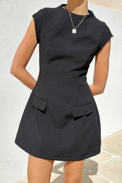 Thea Minikleid - Schwarz