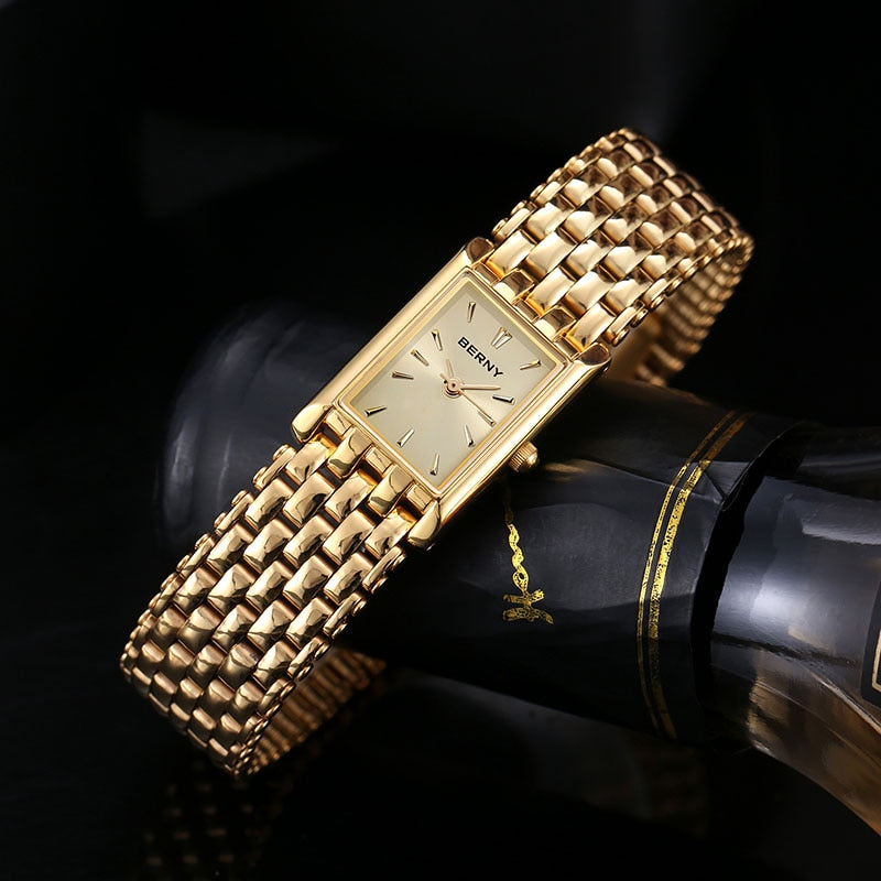 Unique Berny Women's Watch 18k Gold Plated