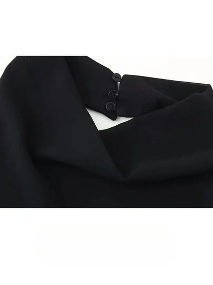 Midnight Ruffle Dress