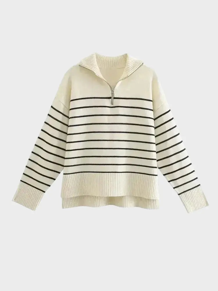 Striped Knit Sweater
