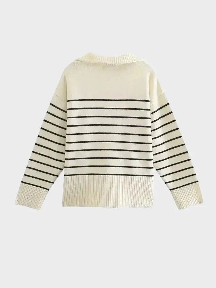 Striped Knit Sweater