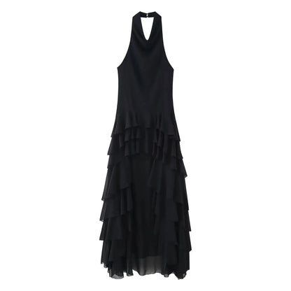 Midnight Ruffle Dress