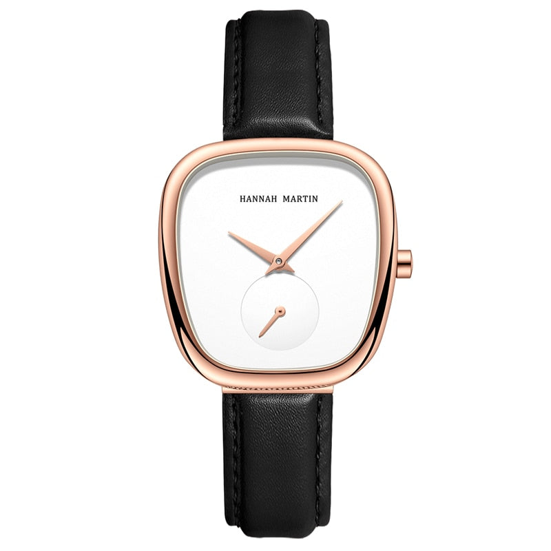 Hannah Premium Leather Strap Watch
