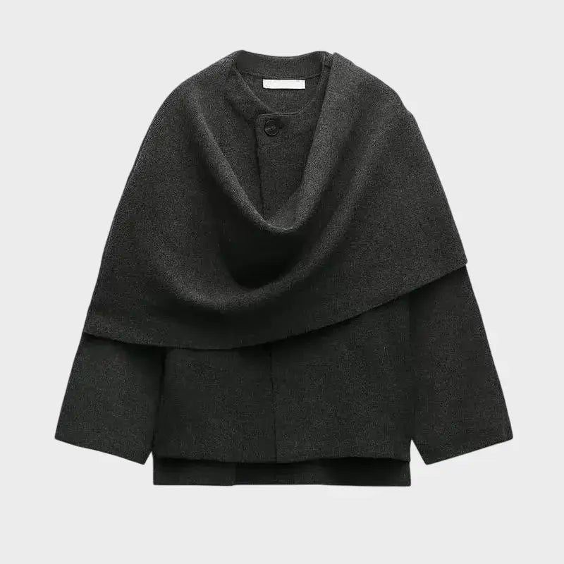 Chic Scarf-style Coat