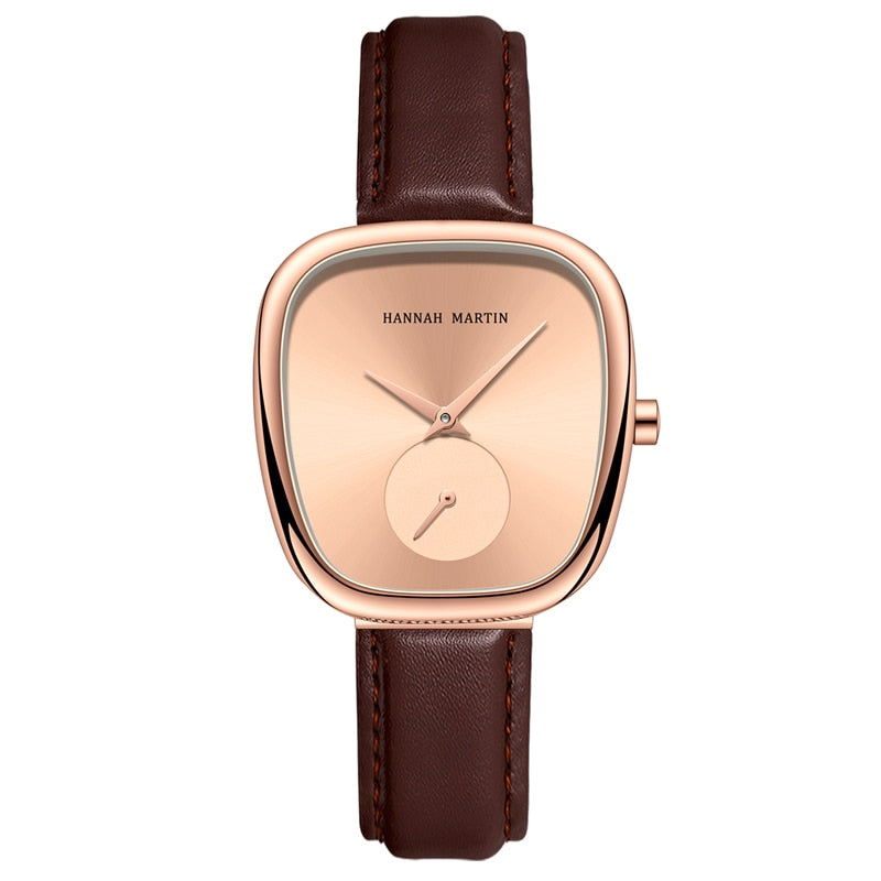 Hannah Premium Leather Strap Watch