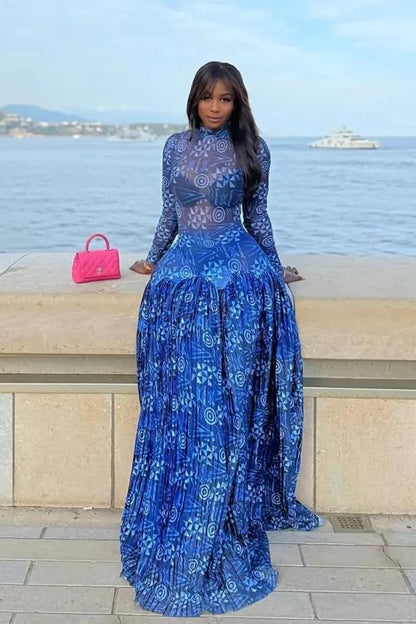 Lily Mesh Maxi Dress