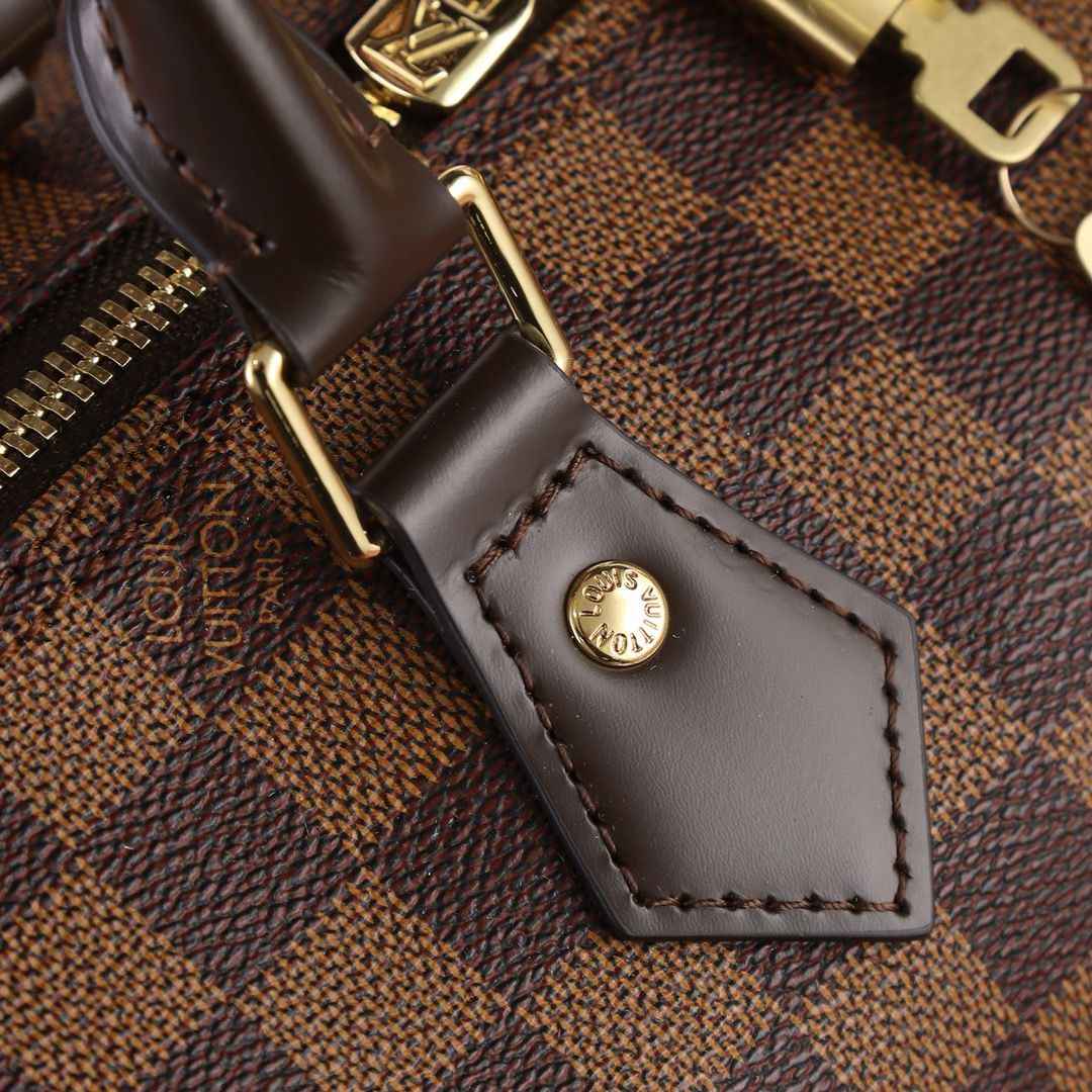 Bolso bandolera Lv Speedy Damier Ébène