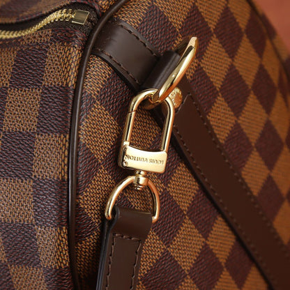 Bolso bandolera Lv Speedy Damier Ébène