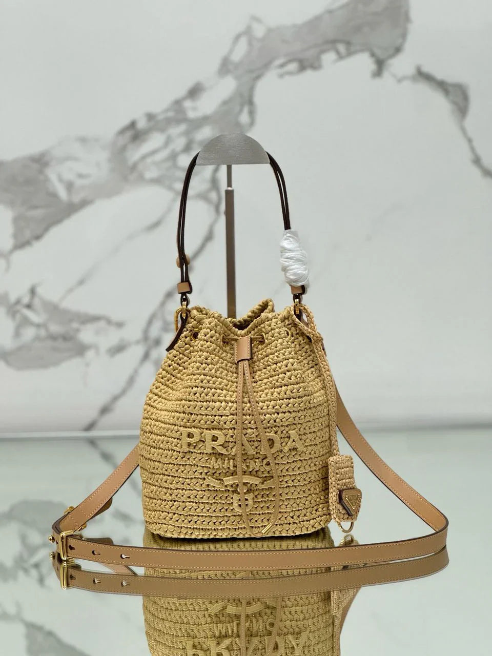 Bolso Mini Cubo de Rafia PRD
