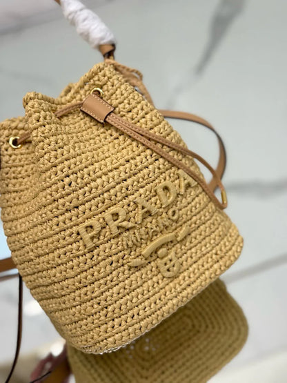 Bolso Mini Cubo de Rafia PRD