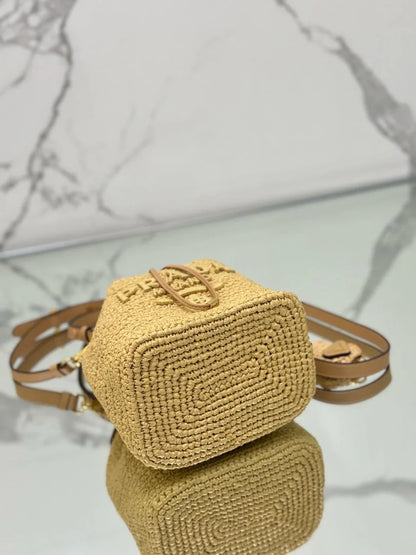 Bolso Mini Cubo de Rafia PRD