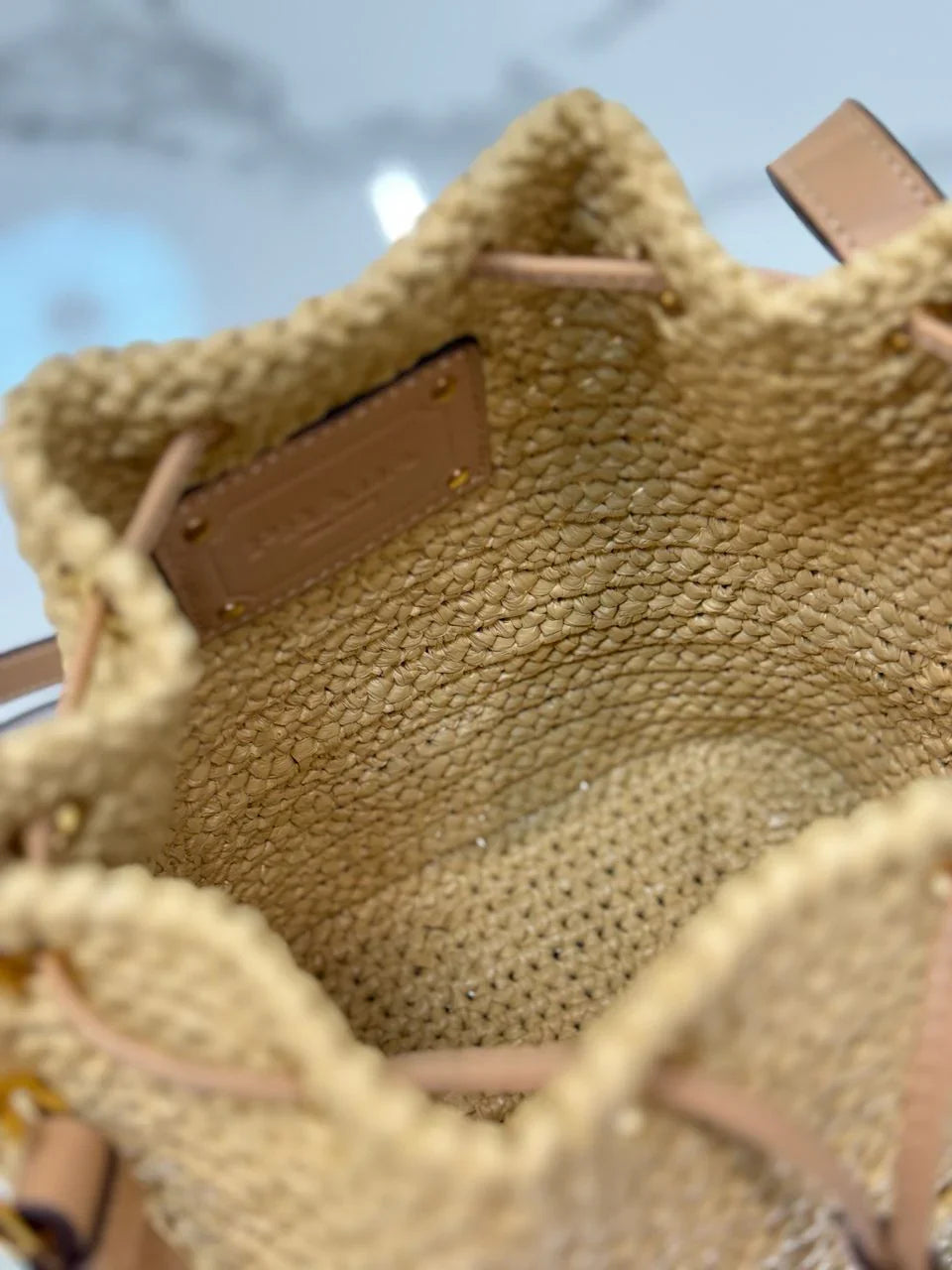 Bolso Mini Cubo de Rafia PRD