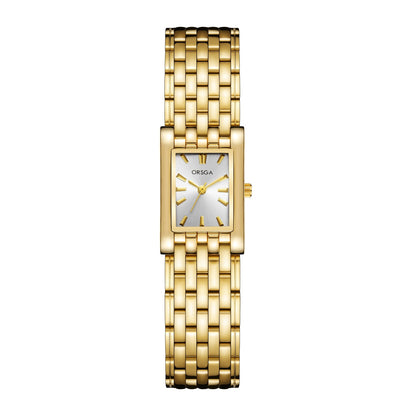 Reloj único para mujer Berny chapado en oro de 18 quilates