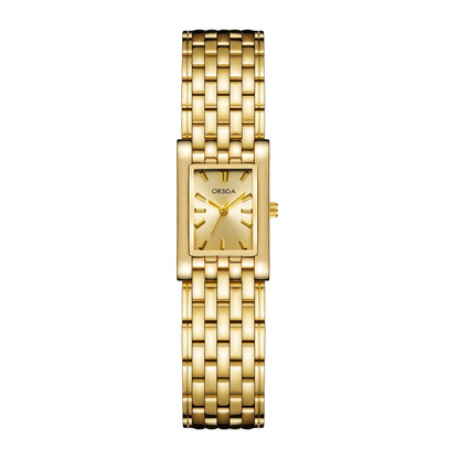 Reloj único para mujer Berny chapado en oro de 18 quilates
