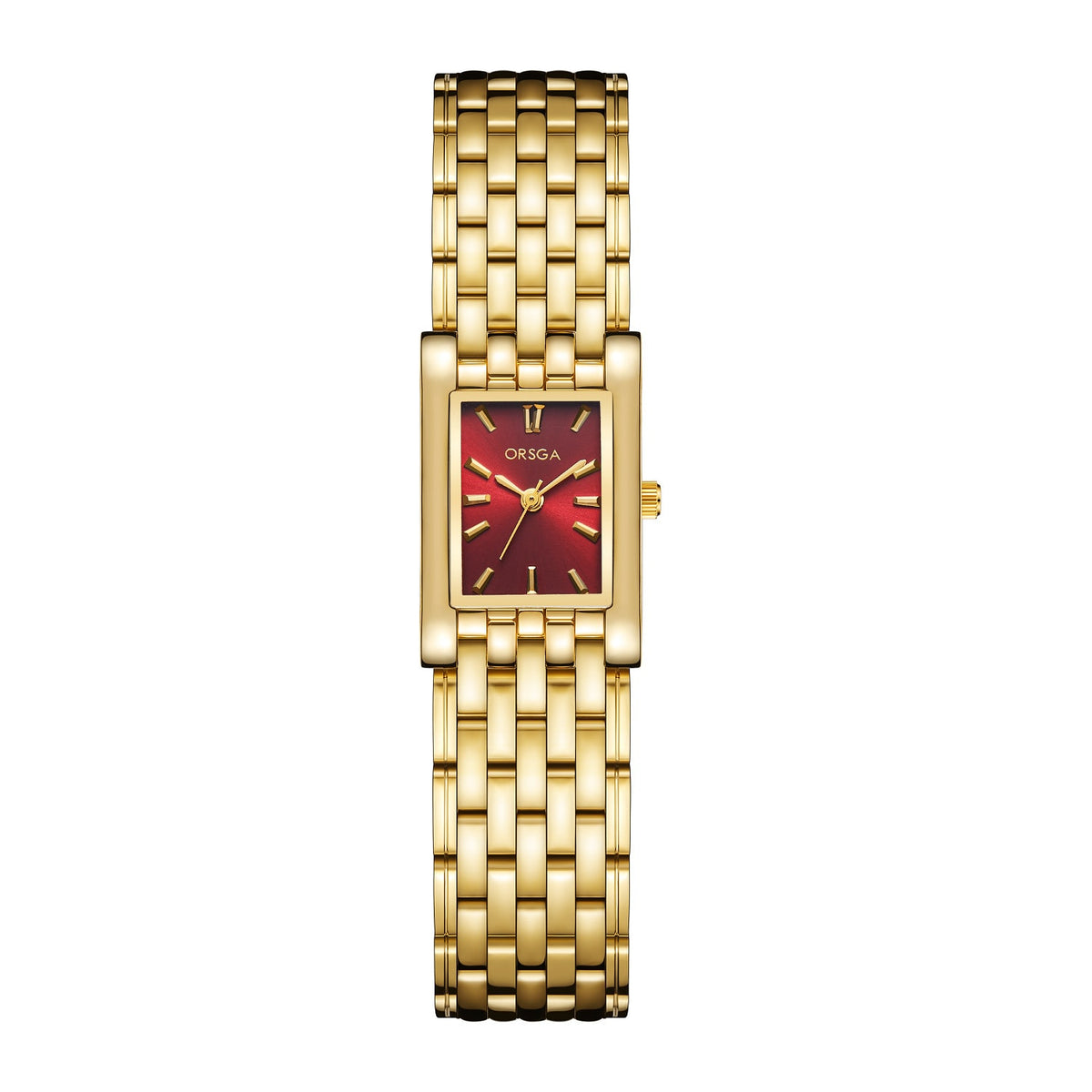 Reloj único para mujer Berny chapado en oro de 18 quilates