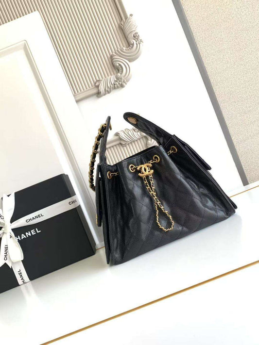 CHNL 25 Petit sac hobo noir
