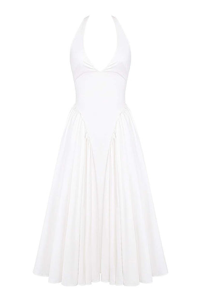 Alice Halterneck Open Back Midi Dress