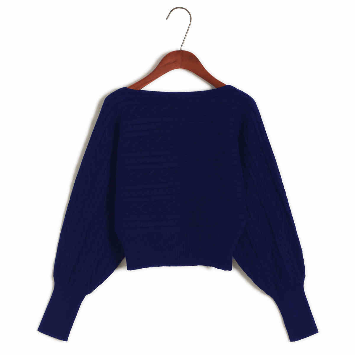 Women's Loose Off Shoulder Sweater Batwing Shirt Short Sweater