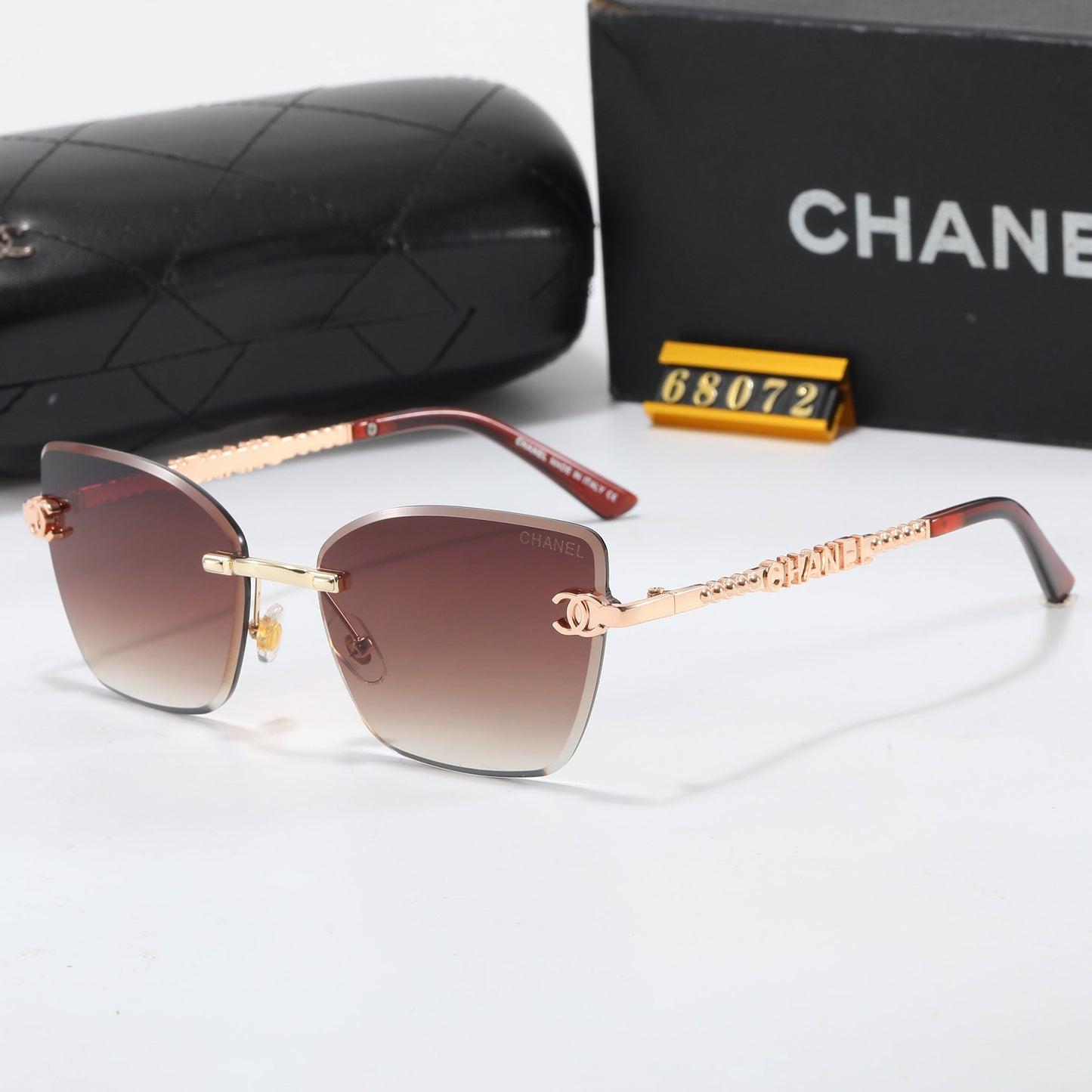 Rimless Shield Sunglasses