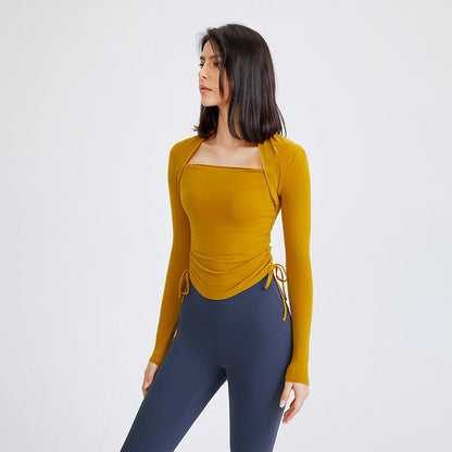 Lässige, enge Trainingskleidung für Damen, schnelltrocknendes Trainingsoberteil, elastische Yoga-Kleidung