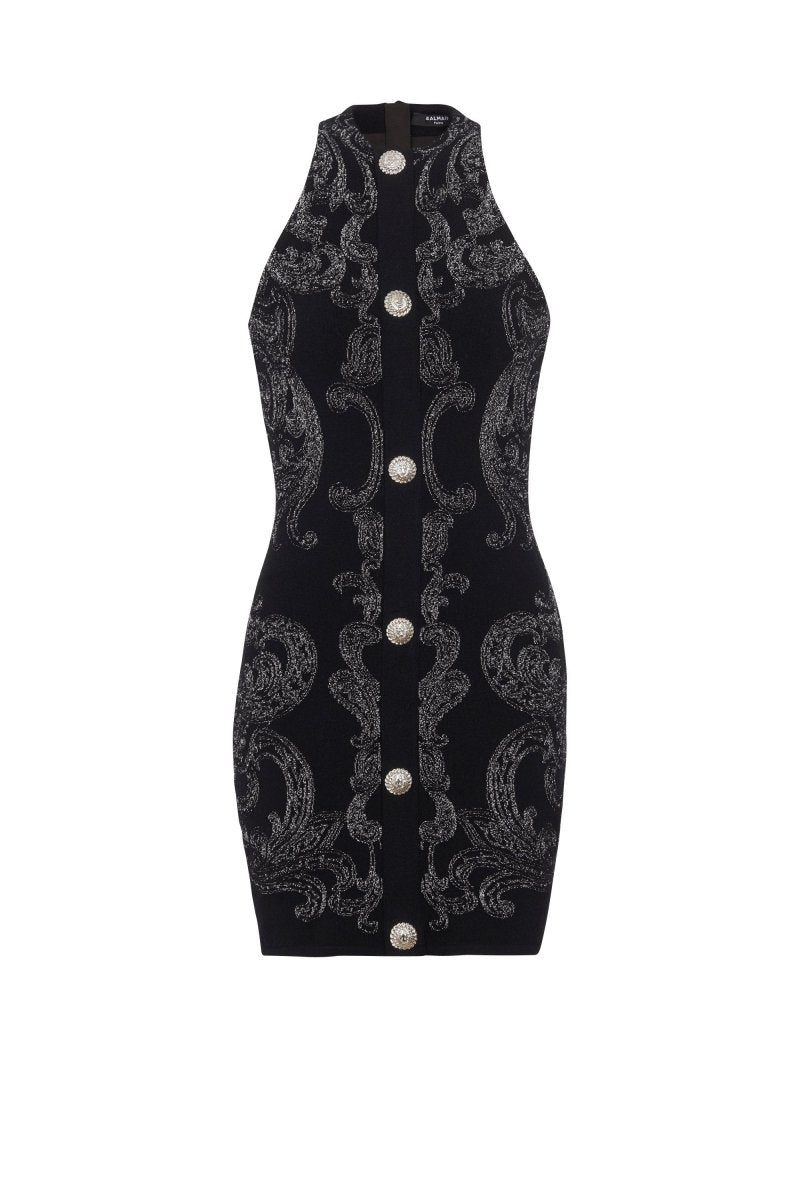 Vestido mini de punto con estampado paisley de Belinda