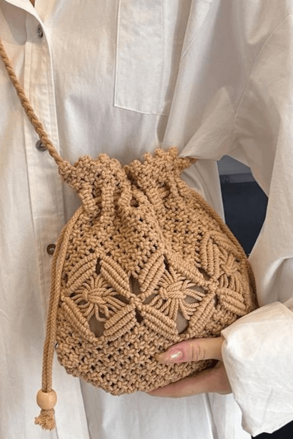 Barrel Crochet Bag