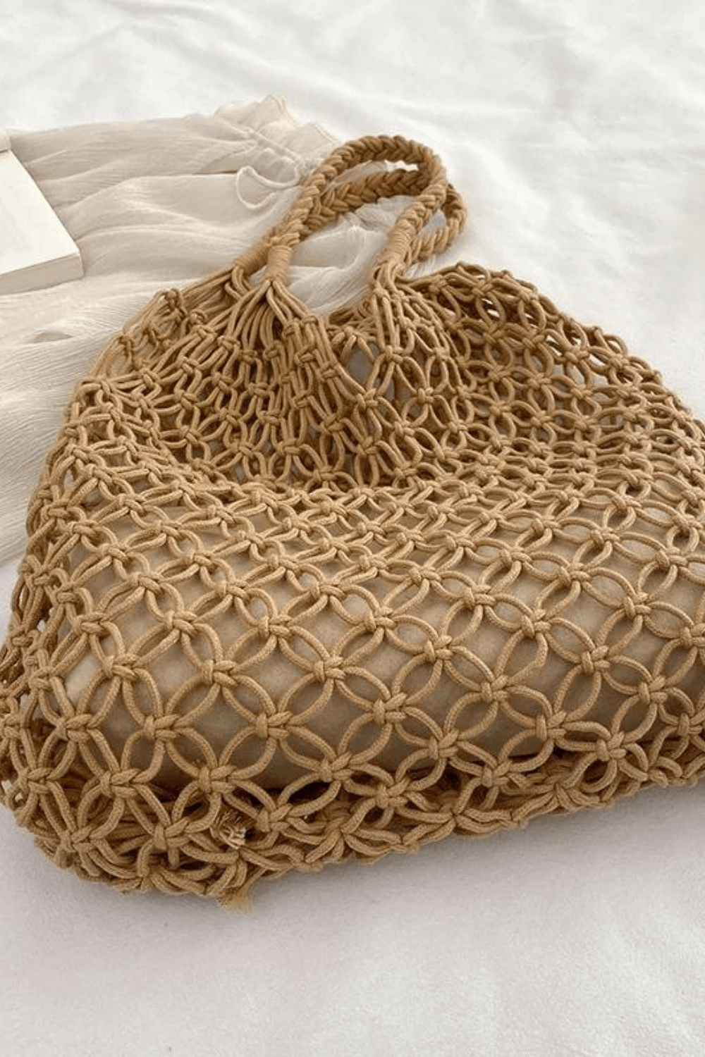Women's Crochet Beach Bag