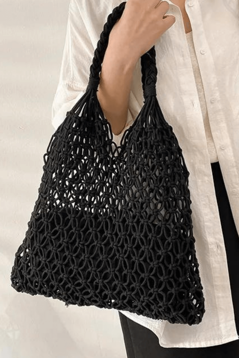 Women's Crochet Beach Bag