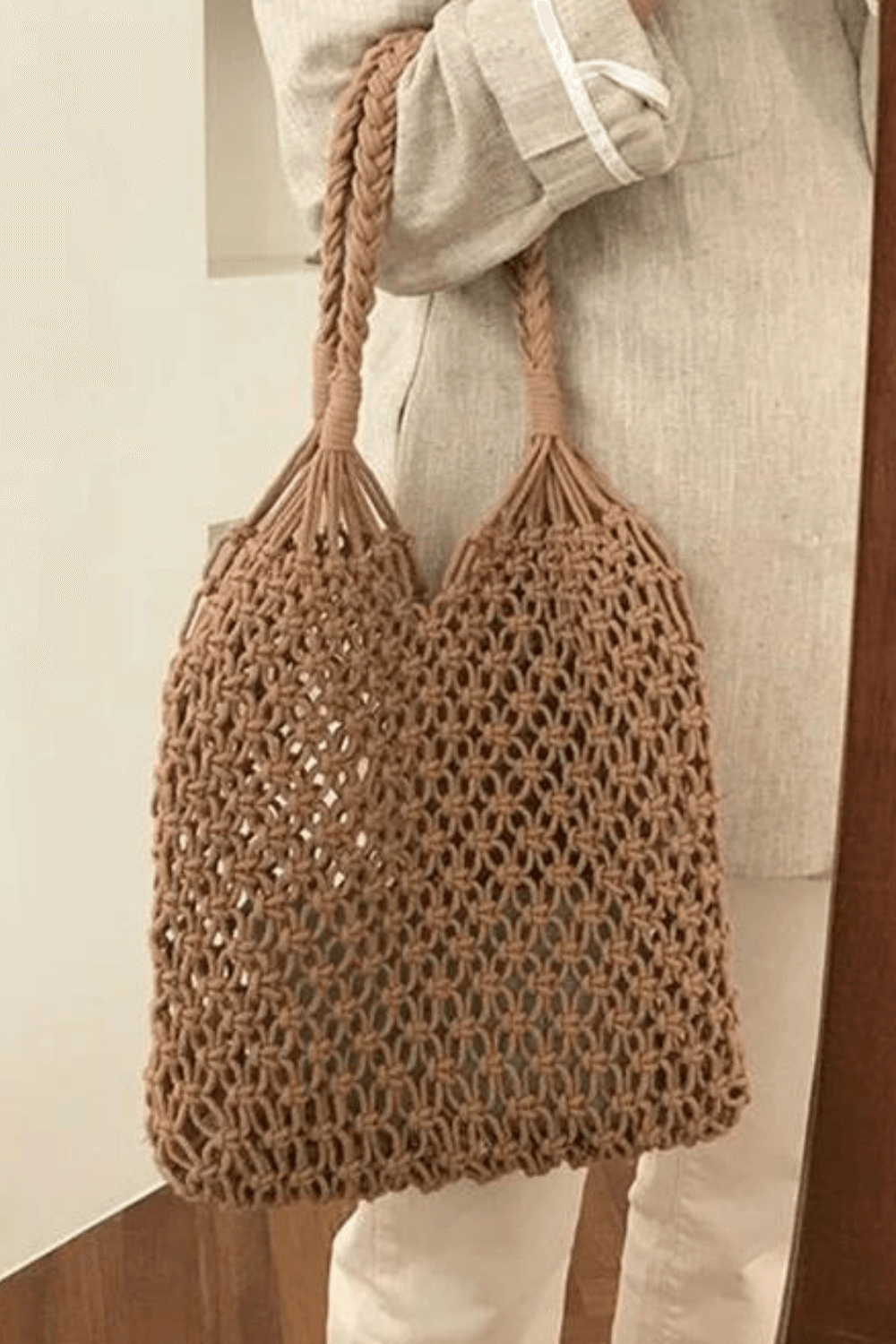 Women's Crochet Beach Bag