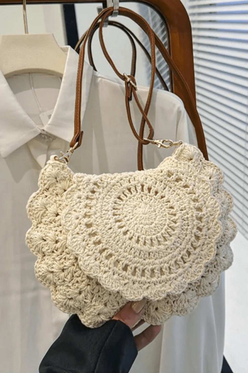 Crochet Crossbody Bag - Lolita