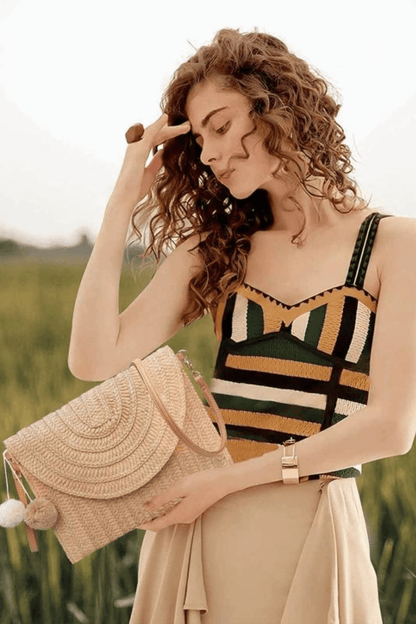 Straw Crossbody Bag - Laura