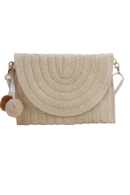 Straw Crossbody Bag - Laura