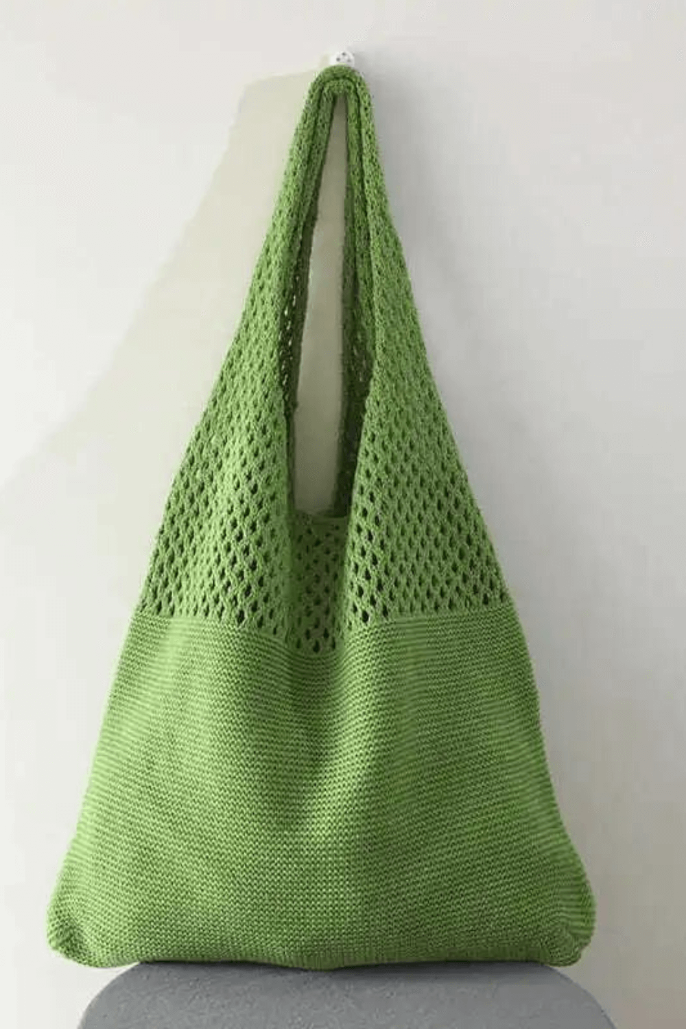 Bolsa de Praia de Crochê Fio de Malha