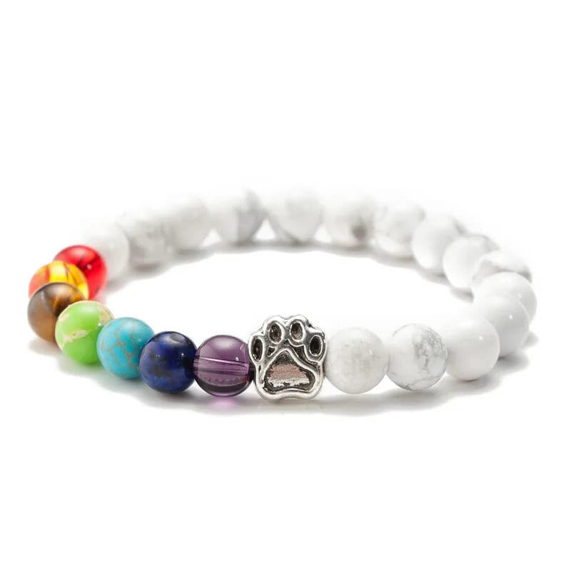 7 Chakra Dog Paw Bracelet