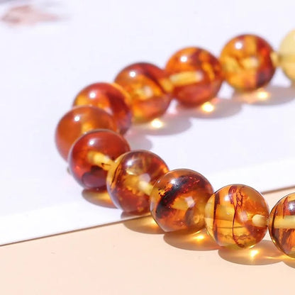 Amber Beeswax Bracelet