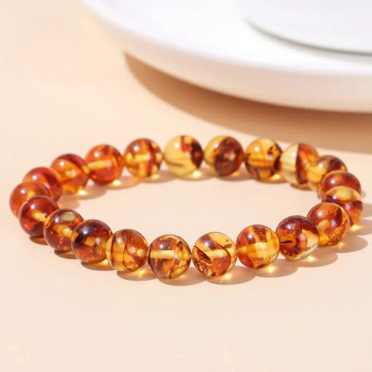 Amber Beeswax Bracelet