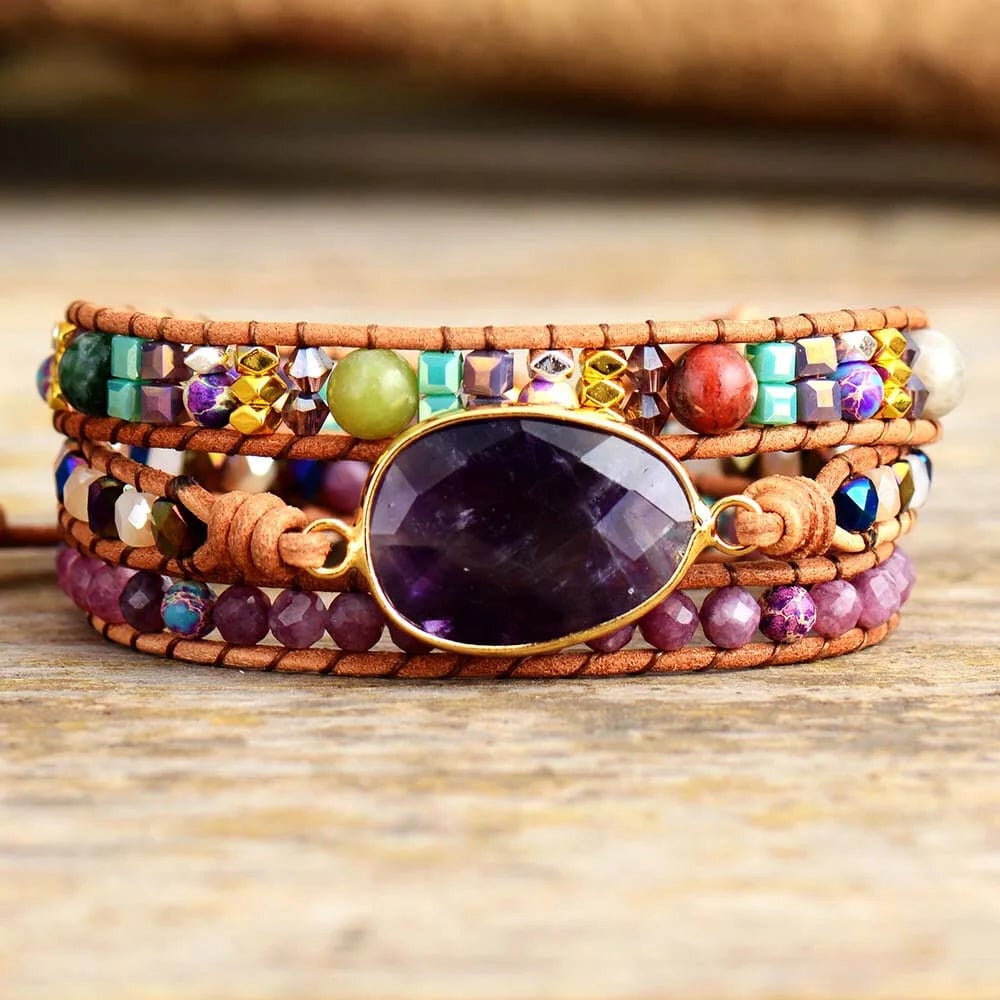Bohemian Amethyst Bracelet
